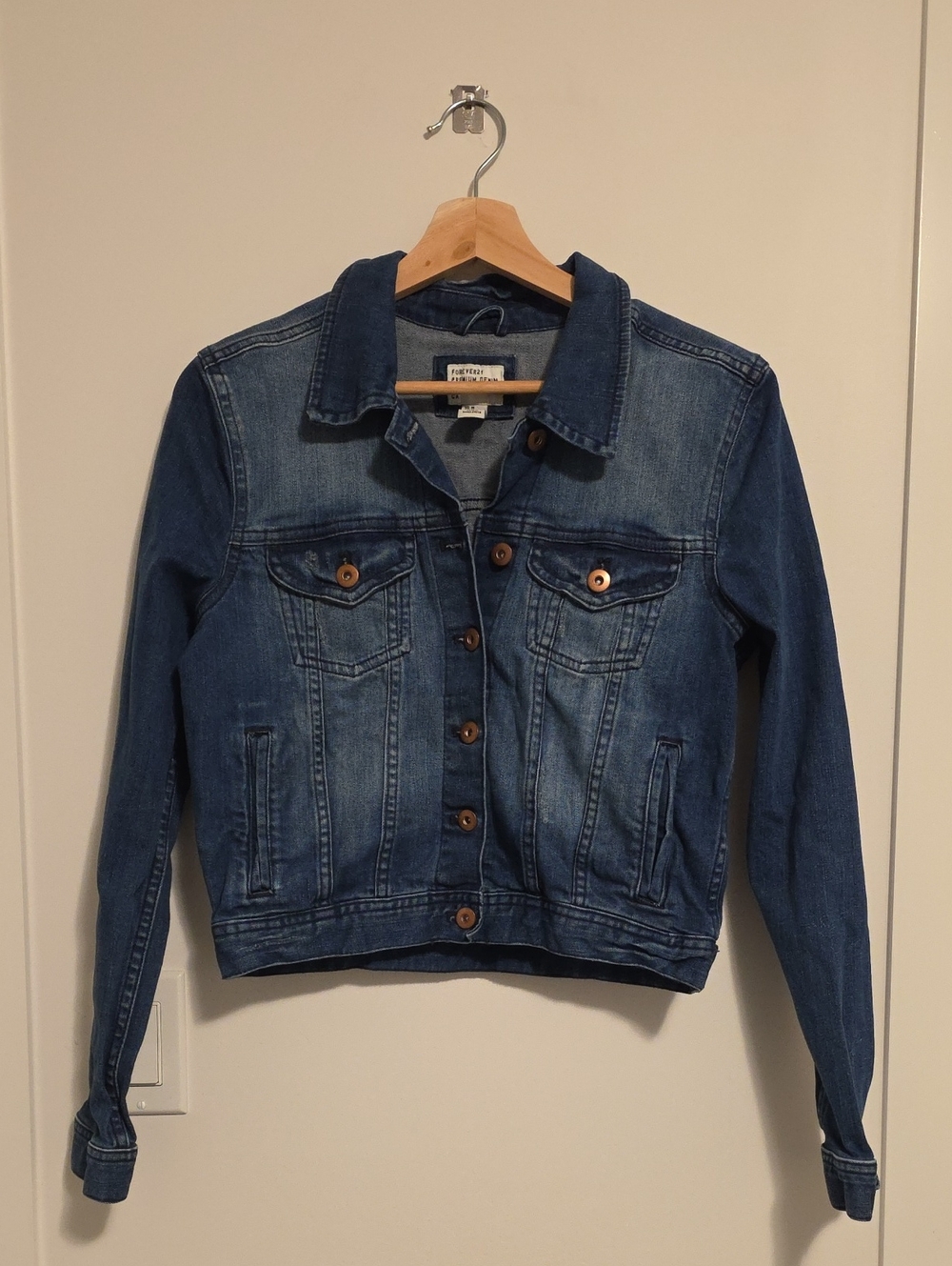 Forever 21 Medium Blue Premium Denim Jacket